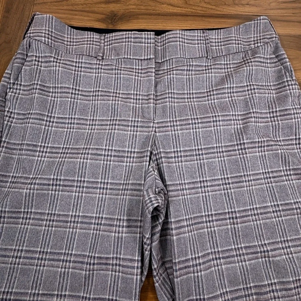 Lane Bryant Purple‎ Plaid Straight Leg Dress Pants Womens Plus Size 26 Career